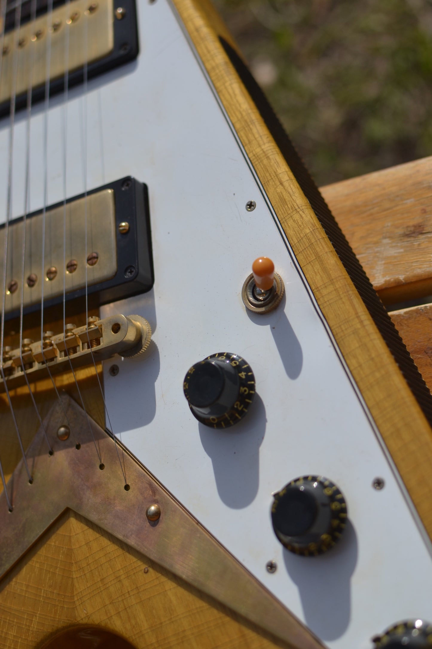 RDS Gibson Custom Shop Flying V 1958 Korina Electric Guitar - Natural