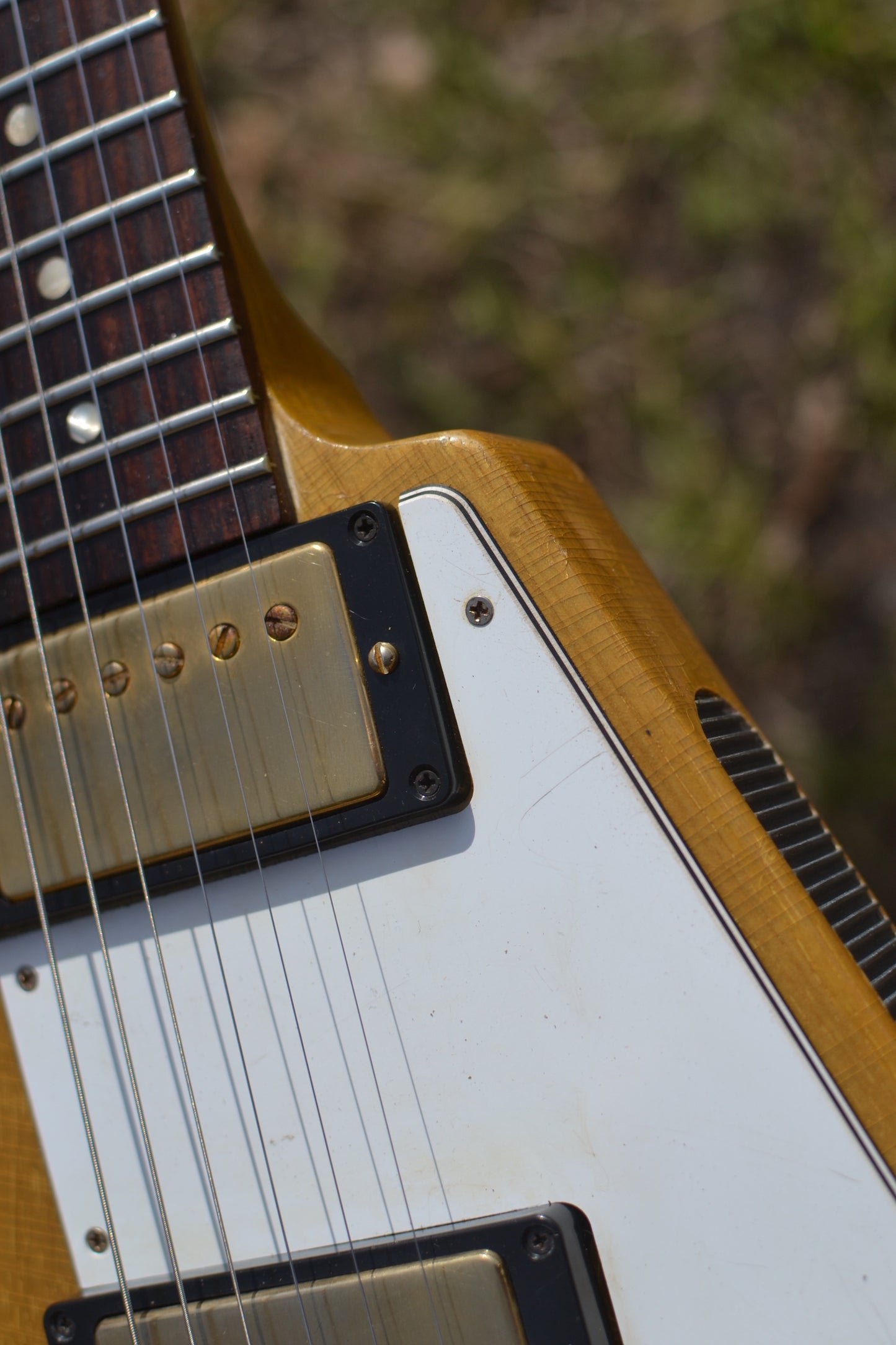 RDS Gibson Custom Shop Flying V 1958 Korina Electric Guitar - Natural