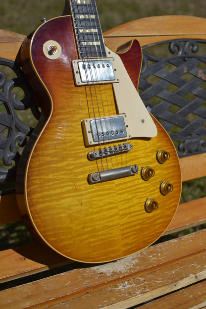 RDS Gibson Custom Shop Les Paul 1959 Reissue with Brazilian Rosewood Electric Guitar - Faded Cherry | SOLD