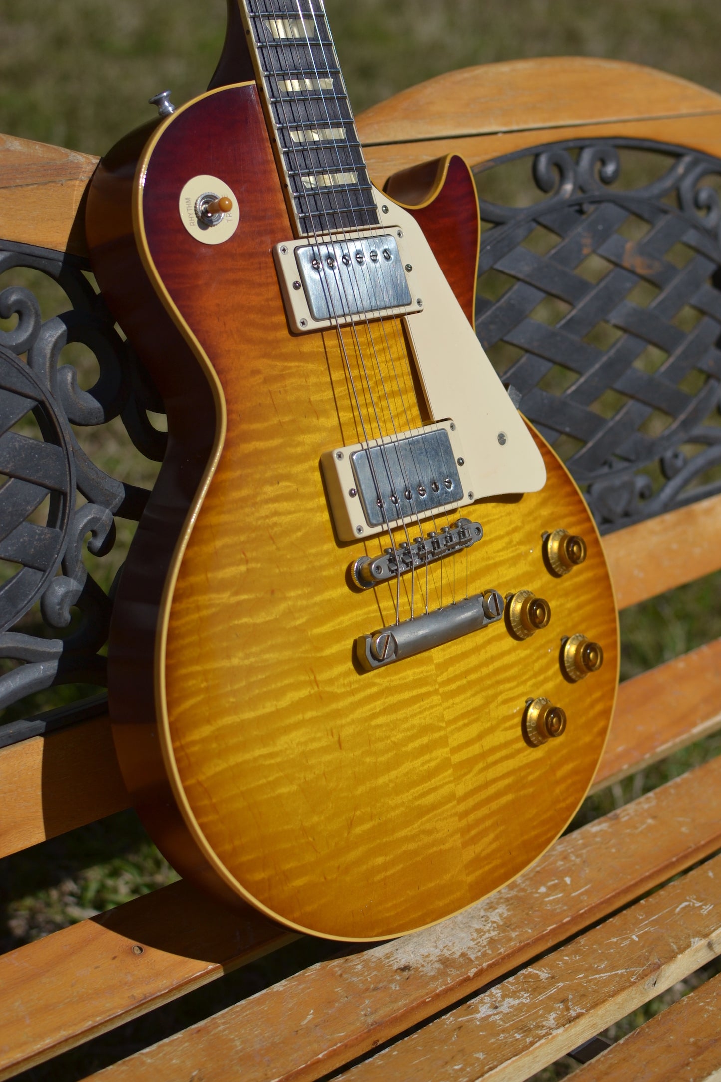 RDS Gibson Custom Shop Les Paul 1959 Reissue with Brazilian Rosewood Electric Guitar - Faded Cherry | SOLD
