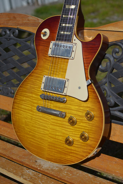 RDS Gibson Custom Shop Les Paul 1959 Reissue with Brazilian Rosewood Electric Guitar - Faded Cherry | SOLD