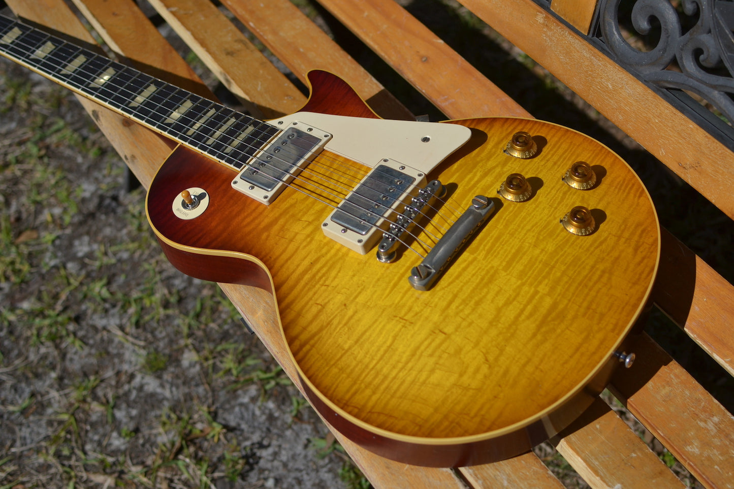 RDS Gibson Custom Shop Les Paul 1959 Reissue with Brazilian Rosewood Electric Guitar - Faded Cherry | SOLD