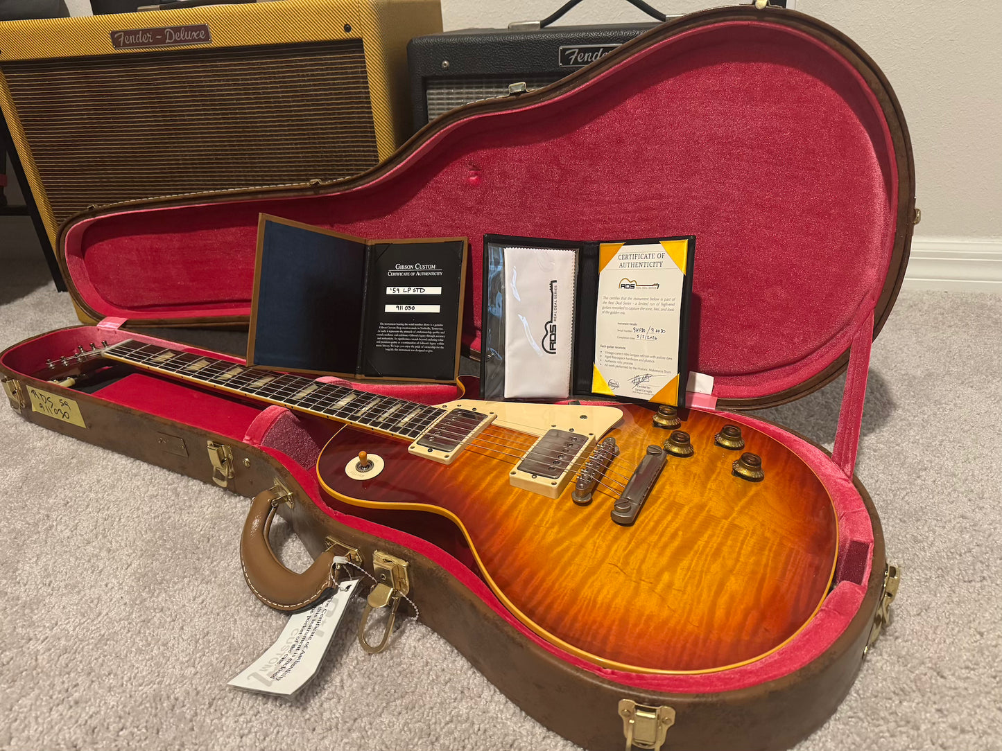 RDS Gibson Custom Shop Les Paul 1959 Reissue with Brazilian Rosewood - “Nadia” | $12,499